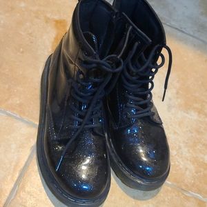 Galaxy Black Doc Martens